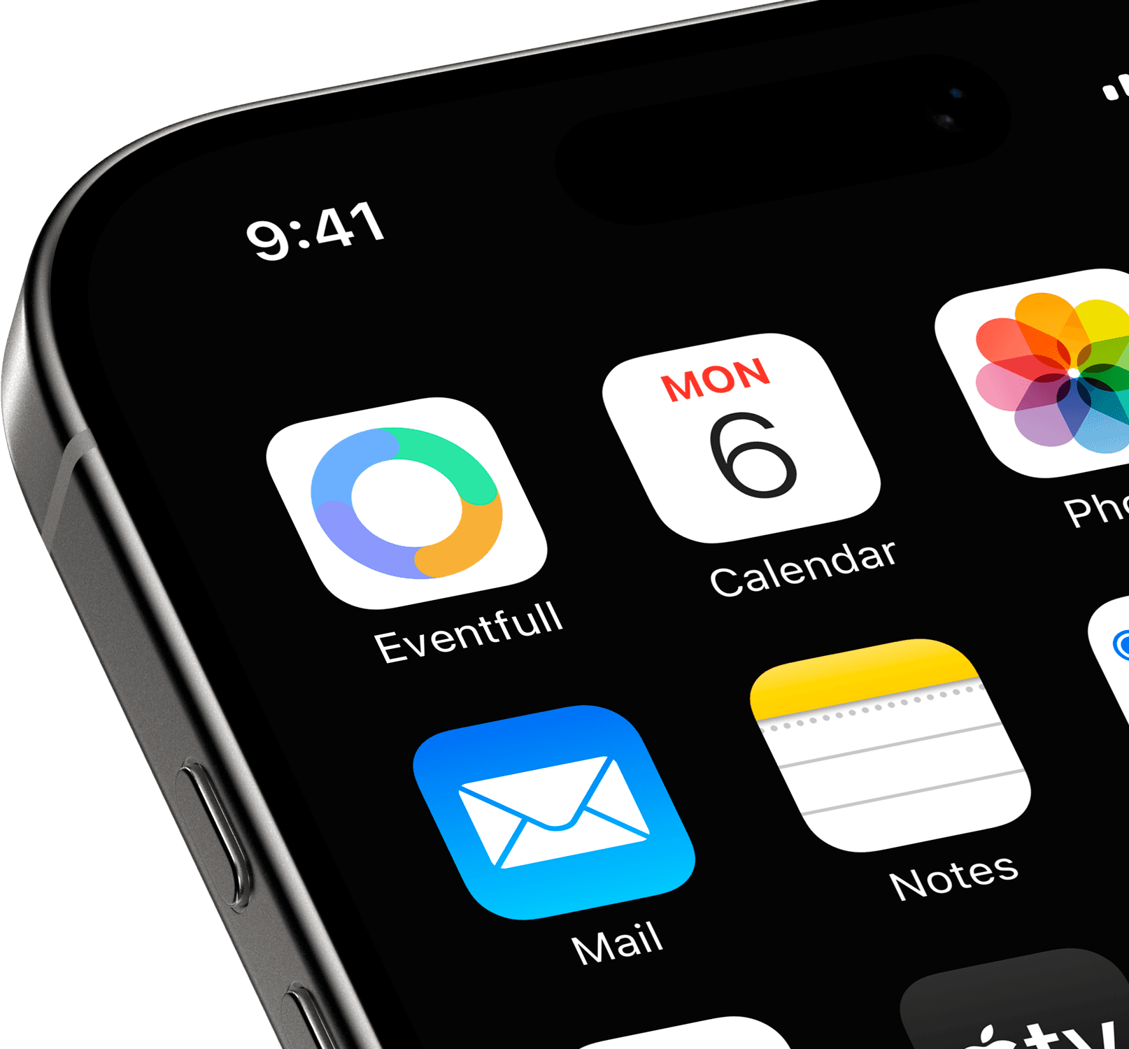 Eventfull app home screen