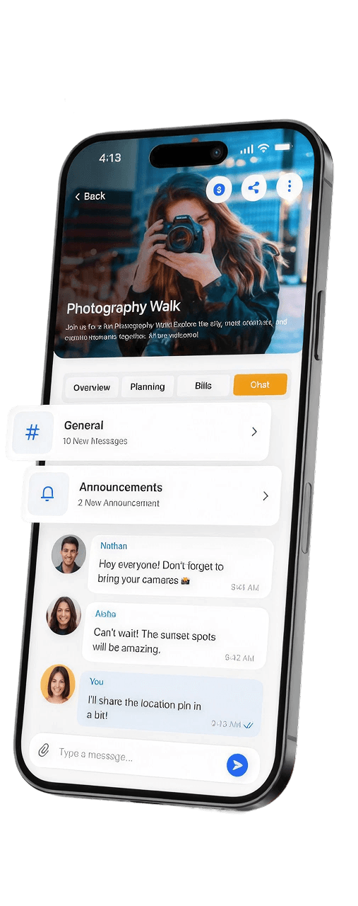 EventFull — group chat for every event